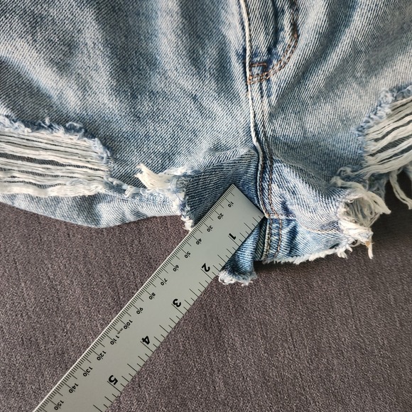 Pacsun Shorts Womens Size 26 High Rise Festival Shorts Distressed - Picture 5 of 12